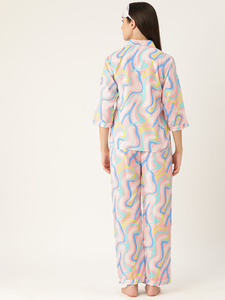 Load image into Gallery viewer, Swirl - Pajama Set Nightwear Set
