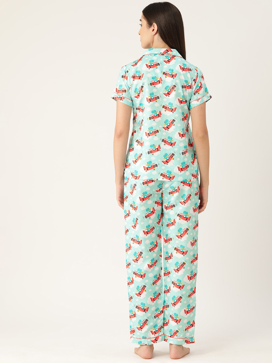 Flying Green Dino Nightwear Set