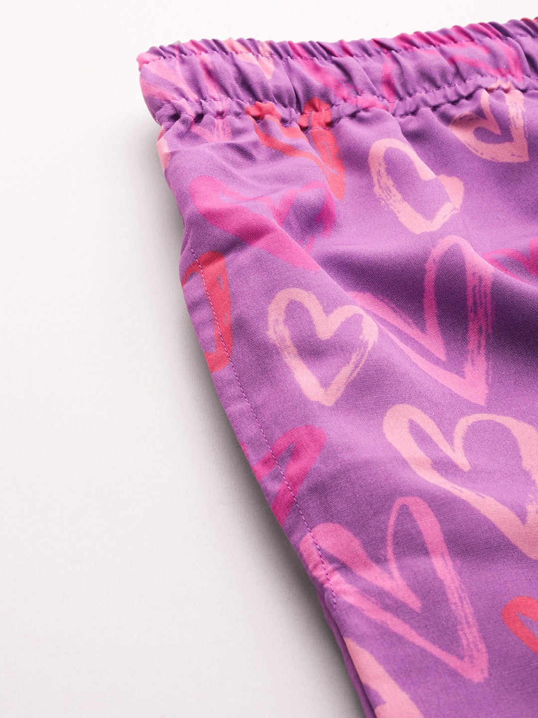 Purple Hearts Nightwear Set