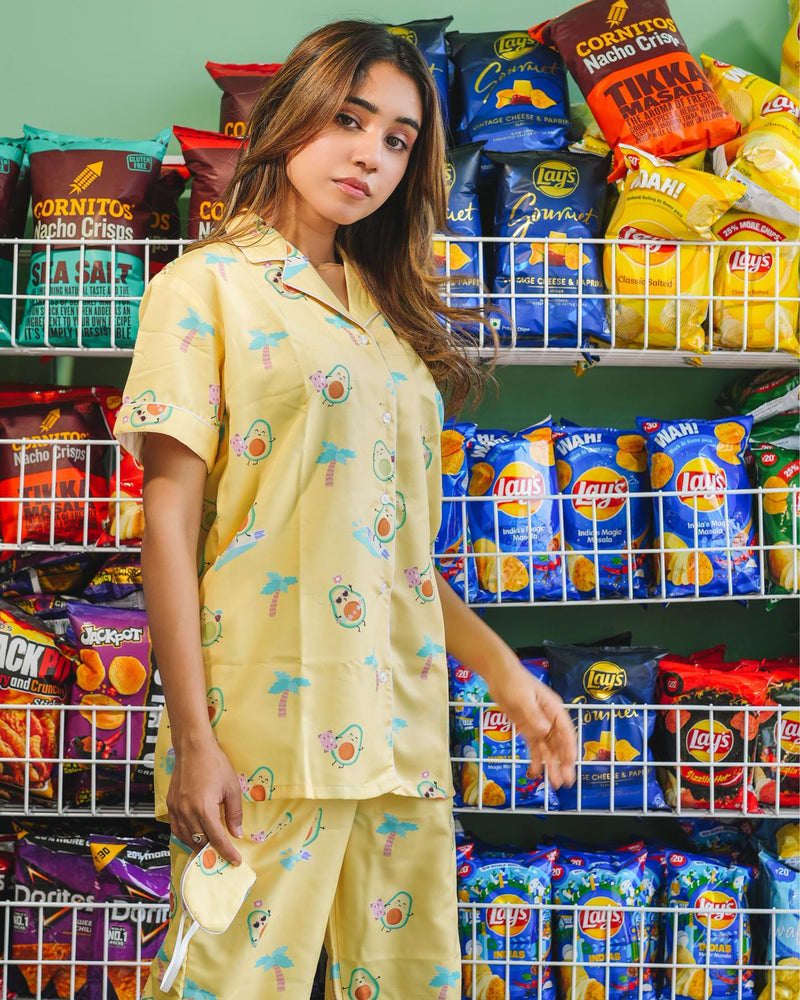 Load image into Gallery viewer, Avo Pajama Set Nightwear Set
