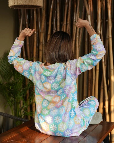 Pastel Flower Nightwear Set