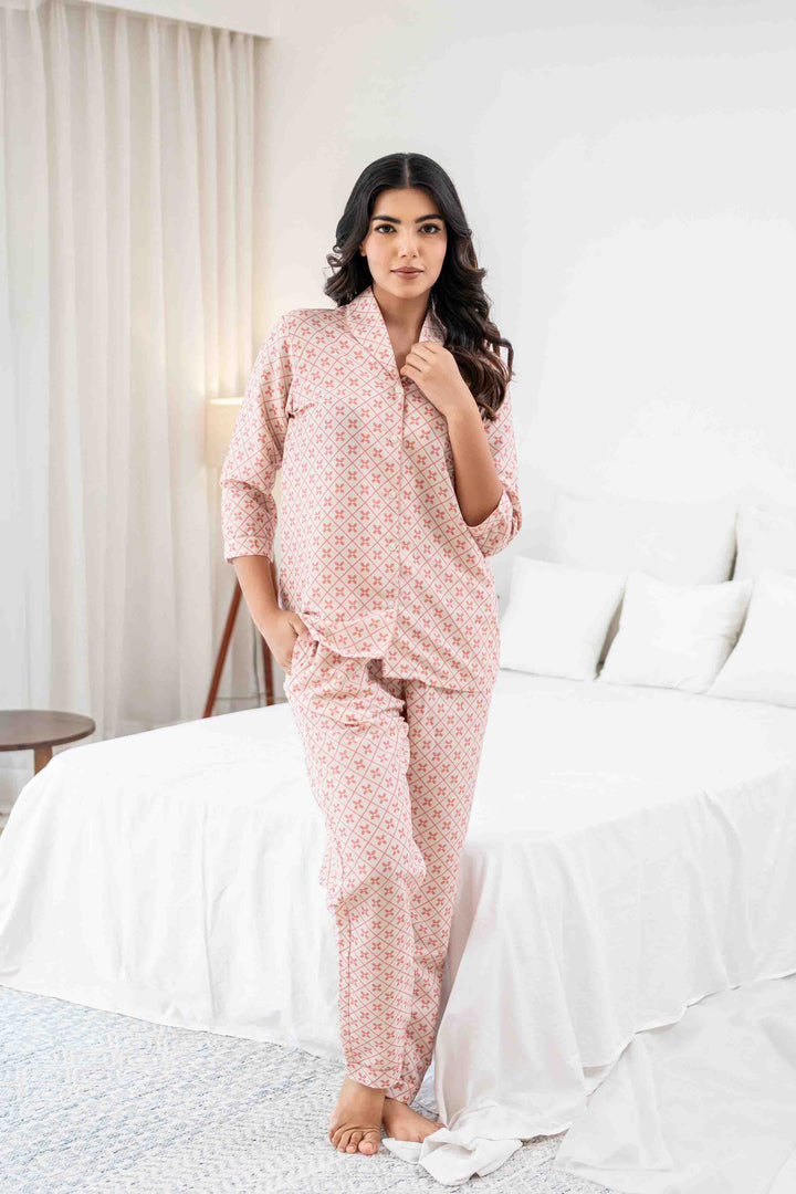 Blush Mosaic Women Nightwear Set