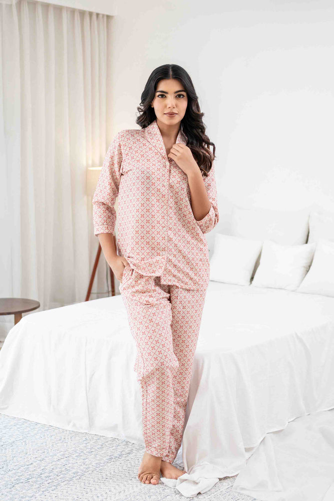 Load image into Gallery viewer, Blush Mosaic Nightwear Set
