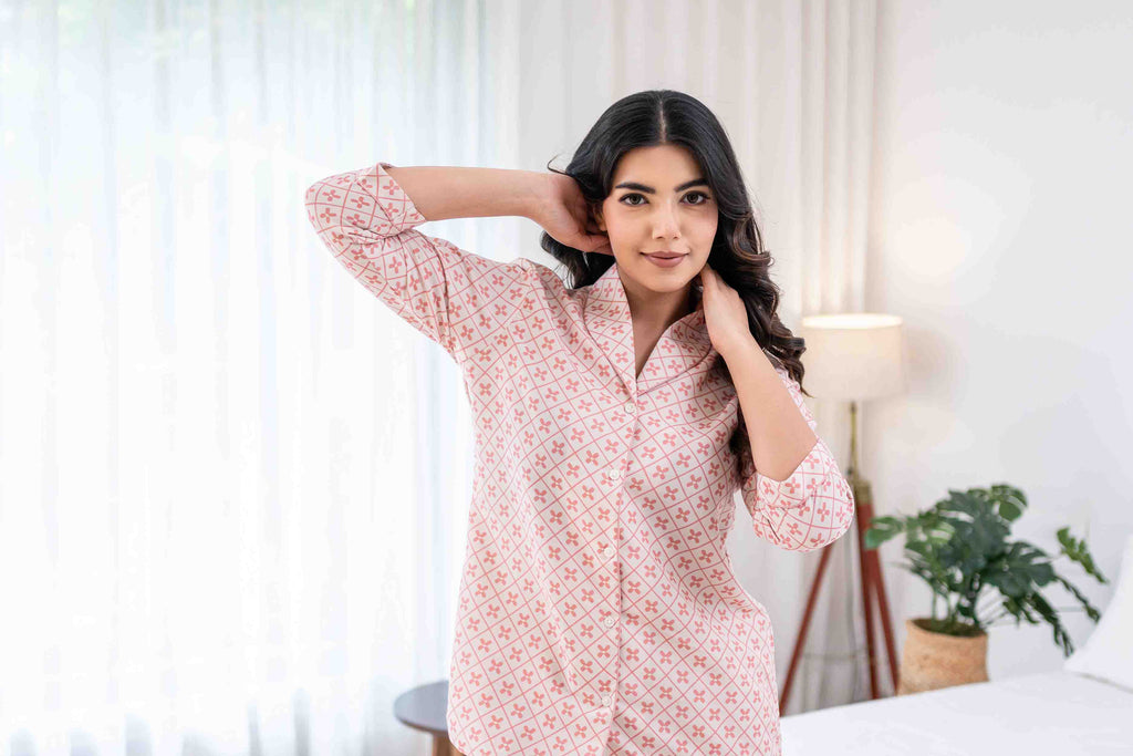 Blush Mosaic Nightwear Set