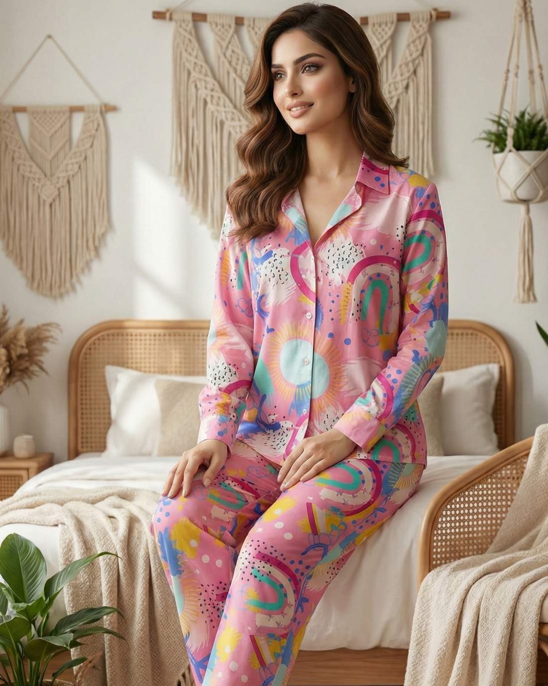 Doodle Dreamer Women Nightwear Set