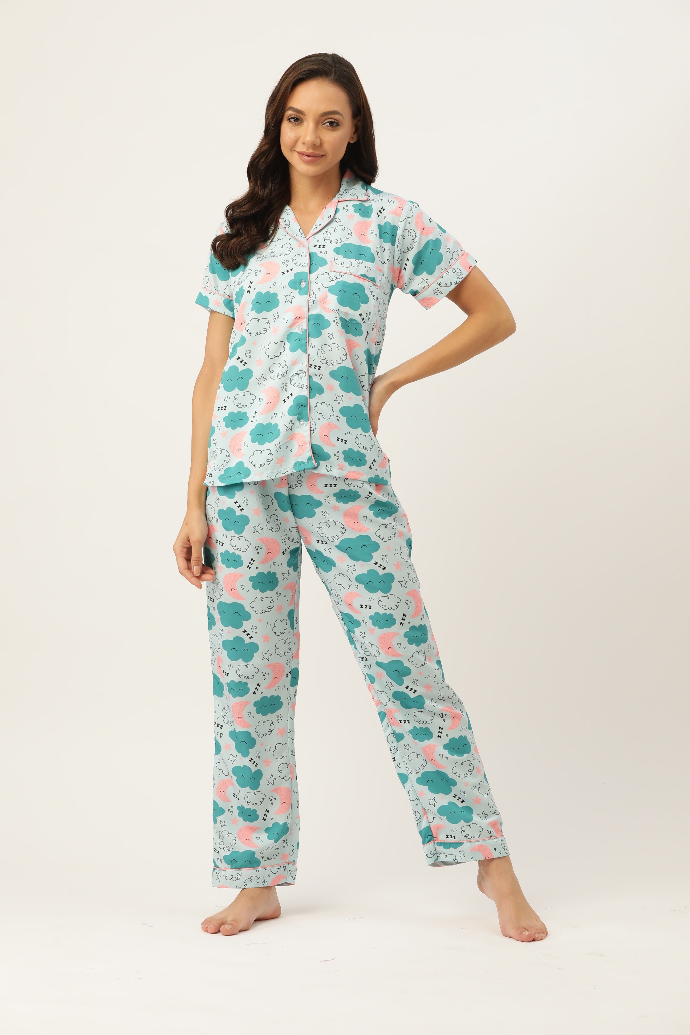 Dream World Women Nightwear Set