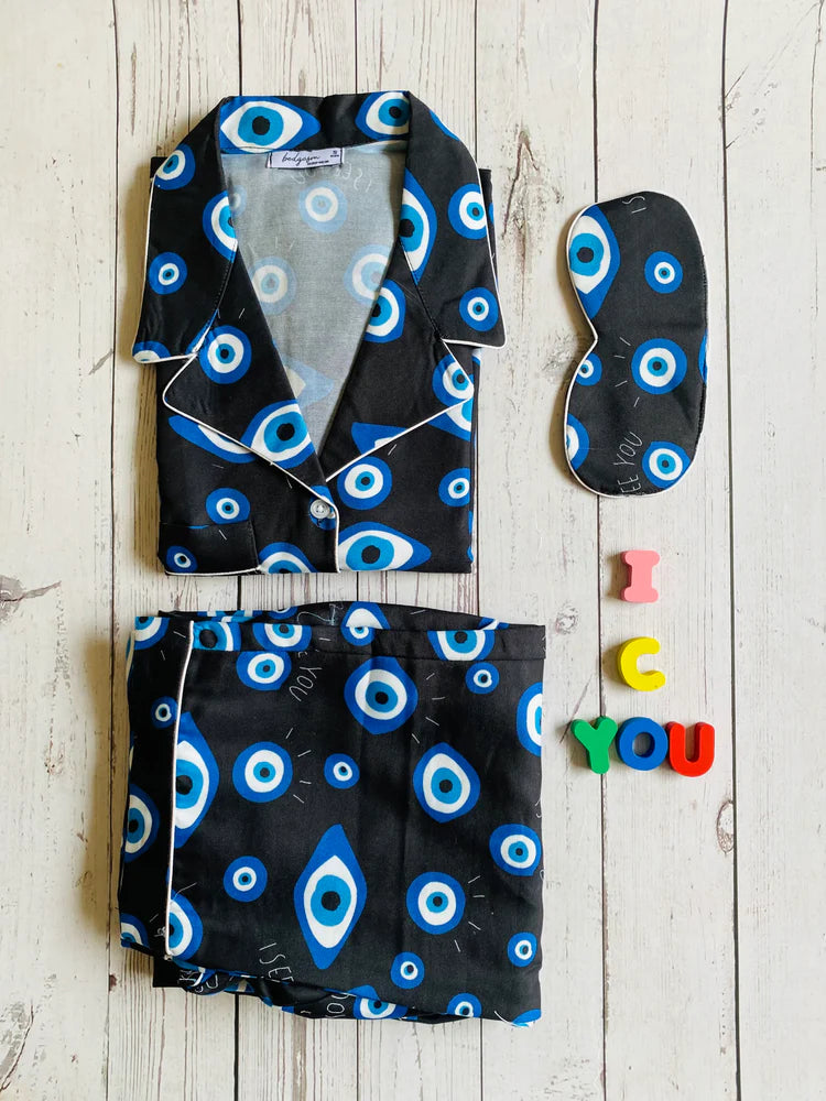 Load image into Gallery viewer, Evil Eye Kids Nightwear Set
