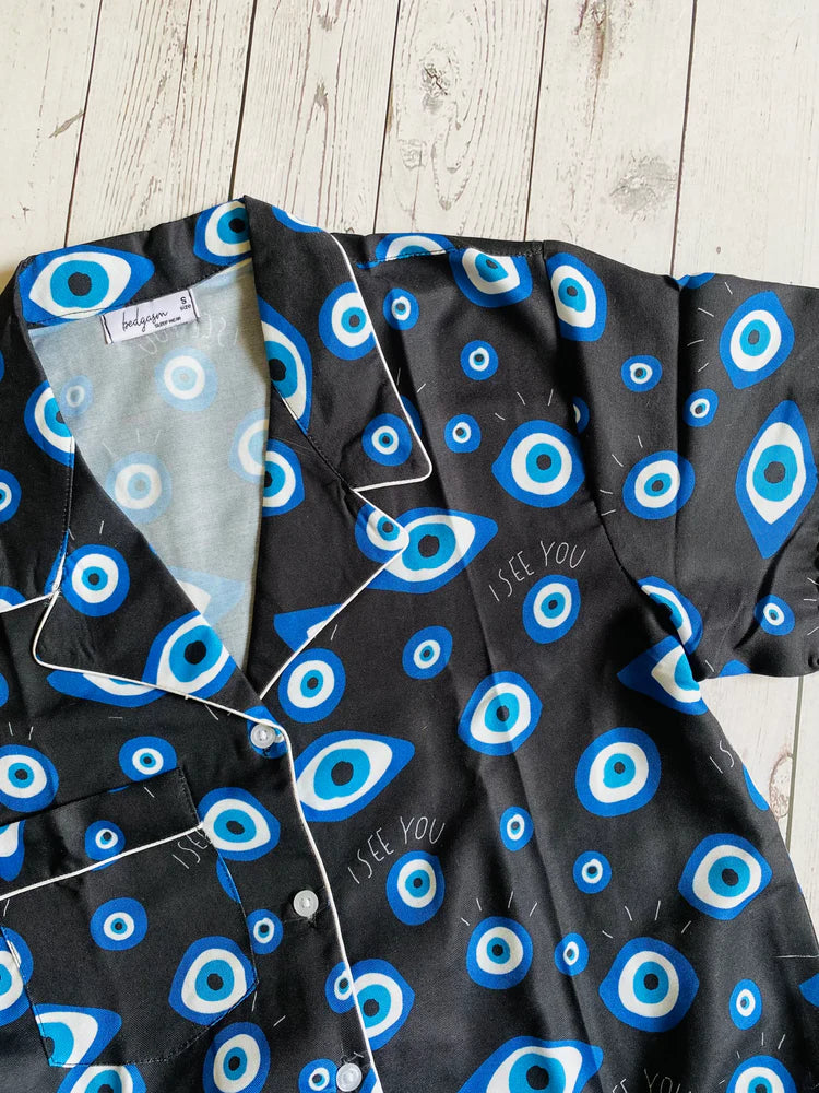 Load image into Gallery viewer, Evil Eye Kids Nightwear Set
