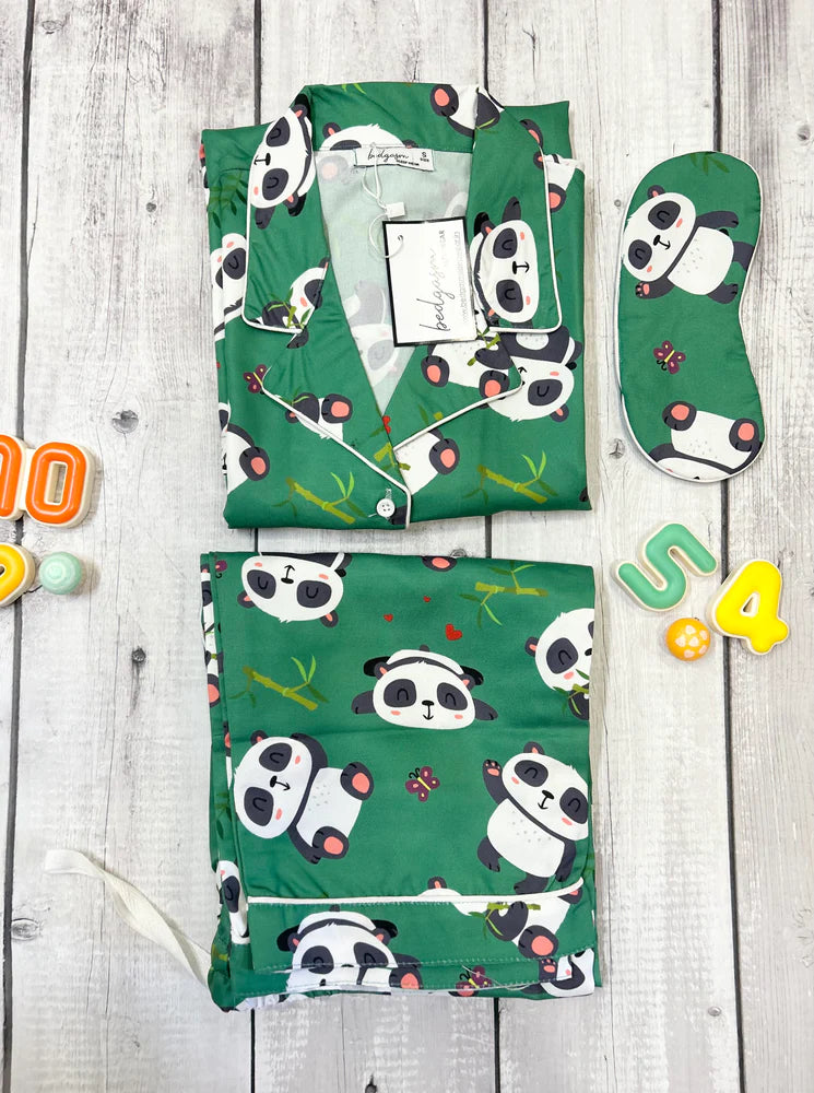 Load image into Gallery viewer, Wild Panda Couple Nightwear Set
