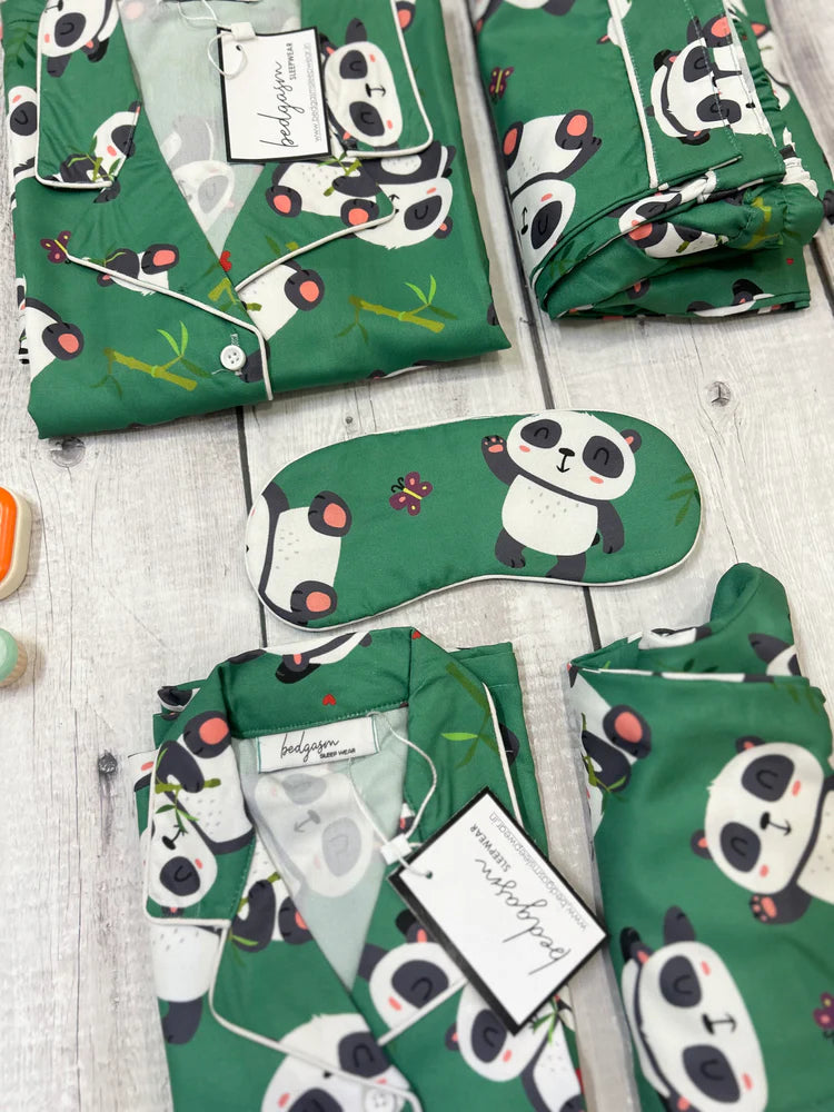 Load image into Gallery viewer, Wild Panda Pajama Set Nightwear Set

