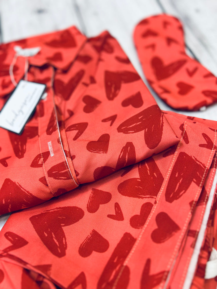 Load image into Gallery viewer, Red Heart Nightwear Set
