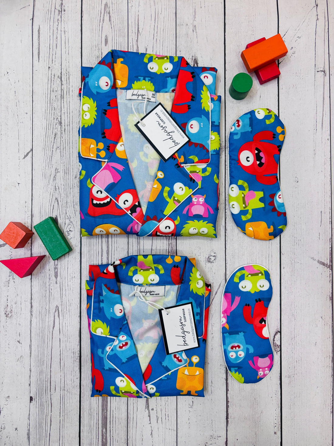 Happy Monster Couple Nightwear Set