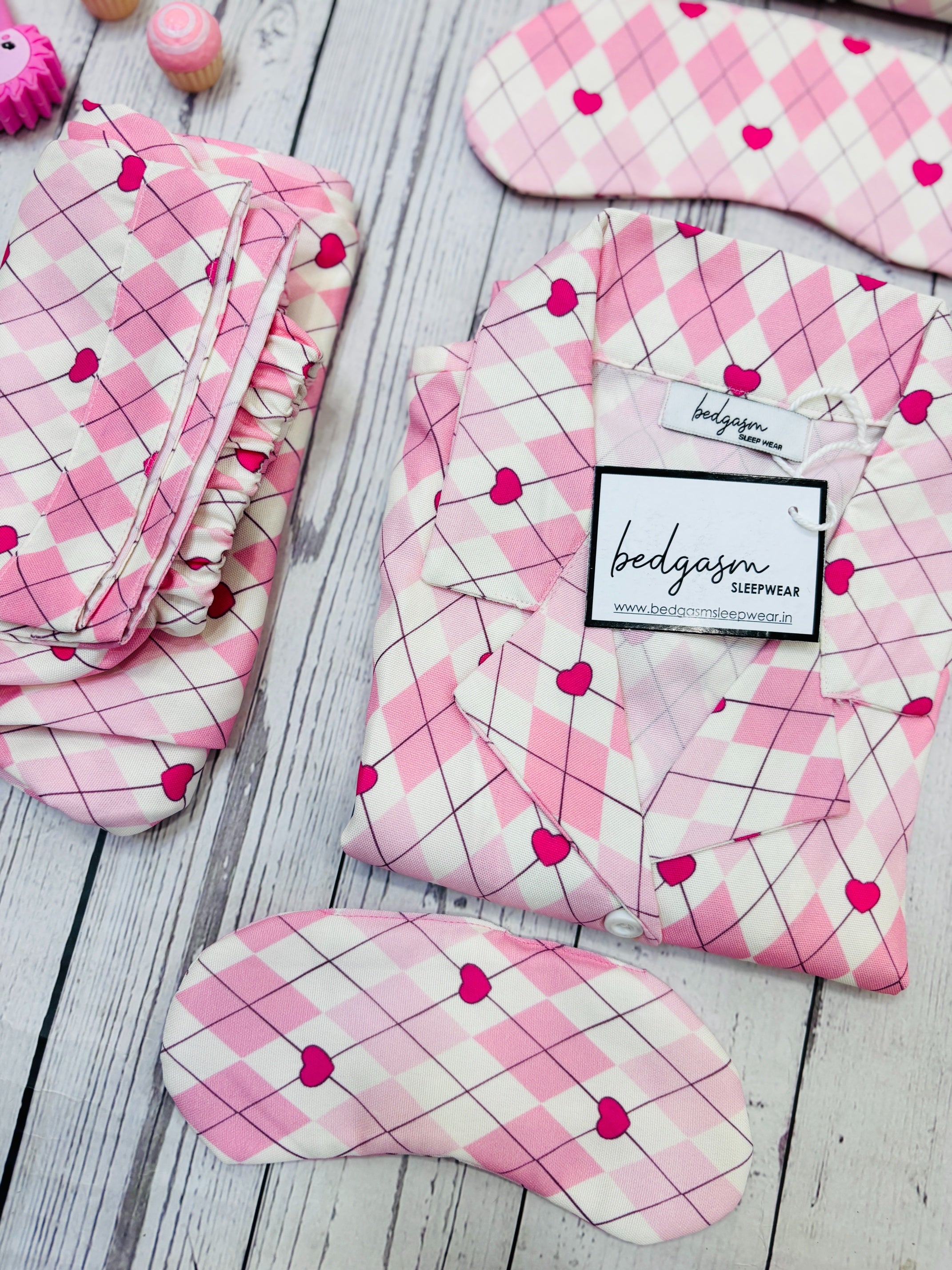 Gingham Heart Nightwear Set