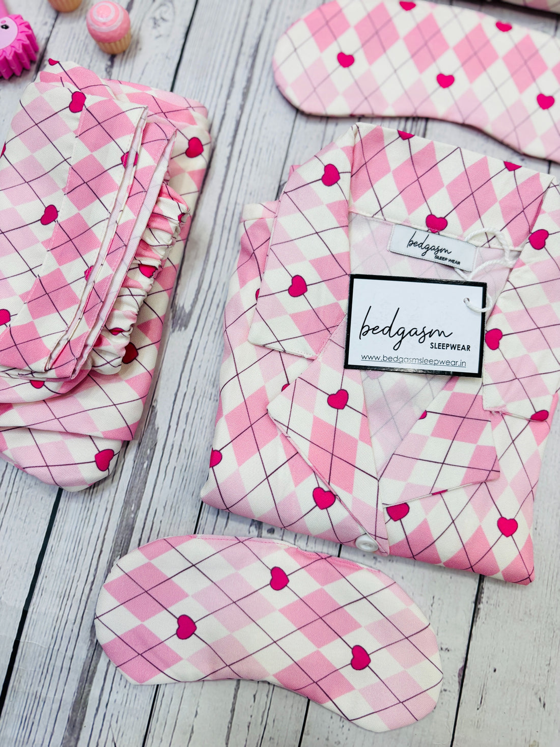 Gingham Heart Nightwear Set