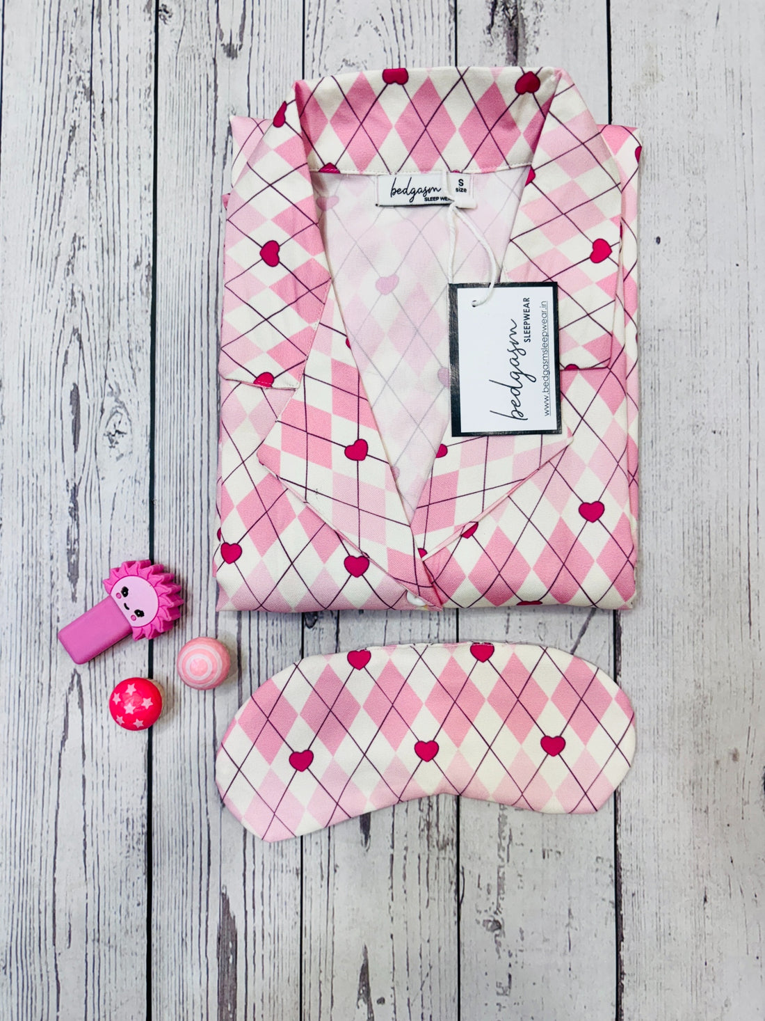 Gingham Heart Nightwear Set