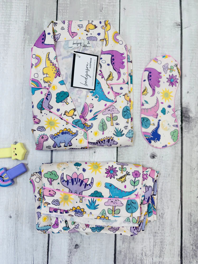 Load image into Gallery viewer, 5 Little Dino Kids Nightwear Set
