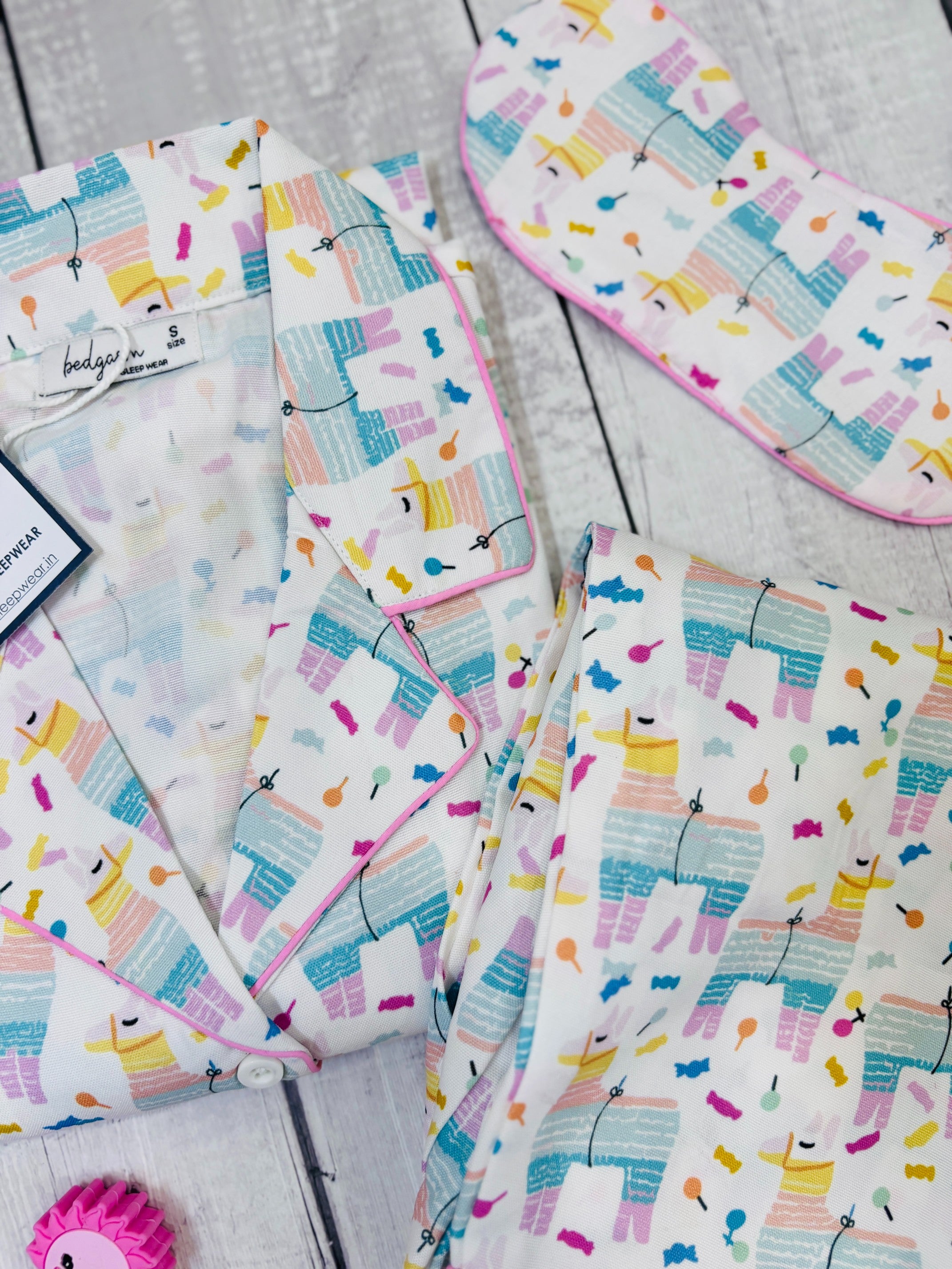 Fuzzy Llama Nightwear Set