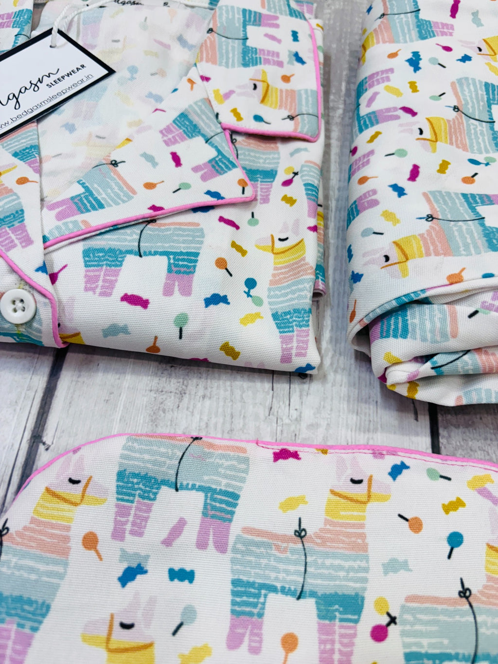 Fuzzy Llama Nightwear Set