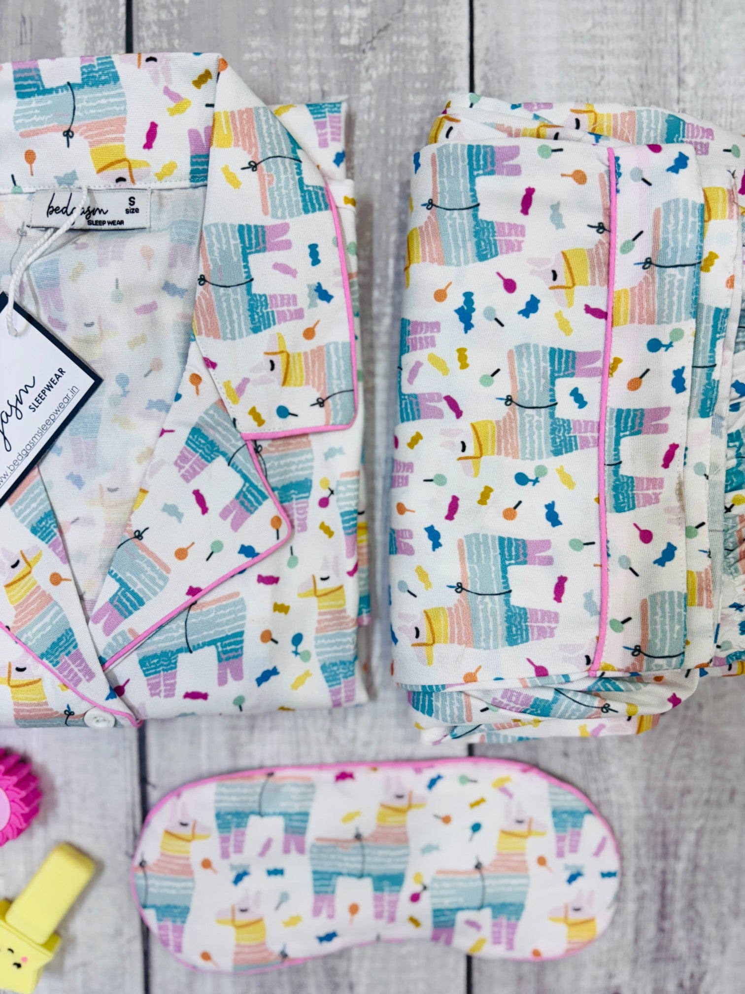 Fuzzy Llama Nightwear Set