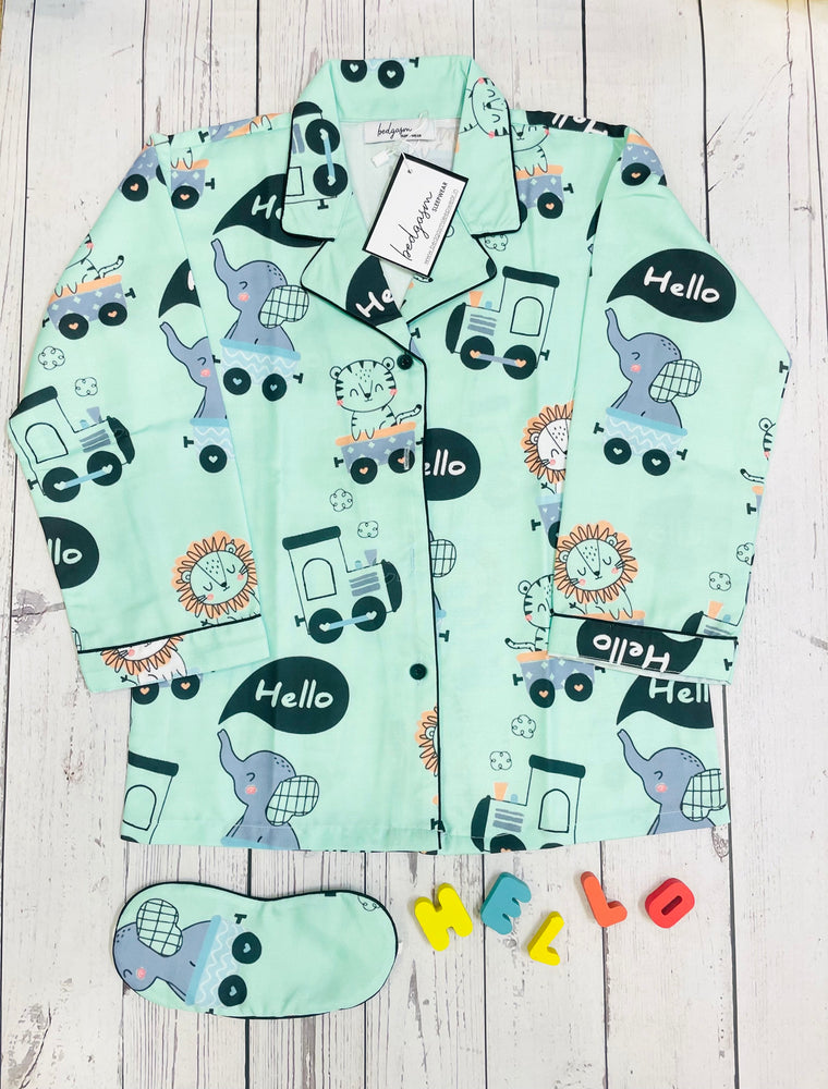 Load image into Gallery viewer, Hello Lion! Kids Nightwear Set
