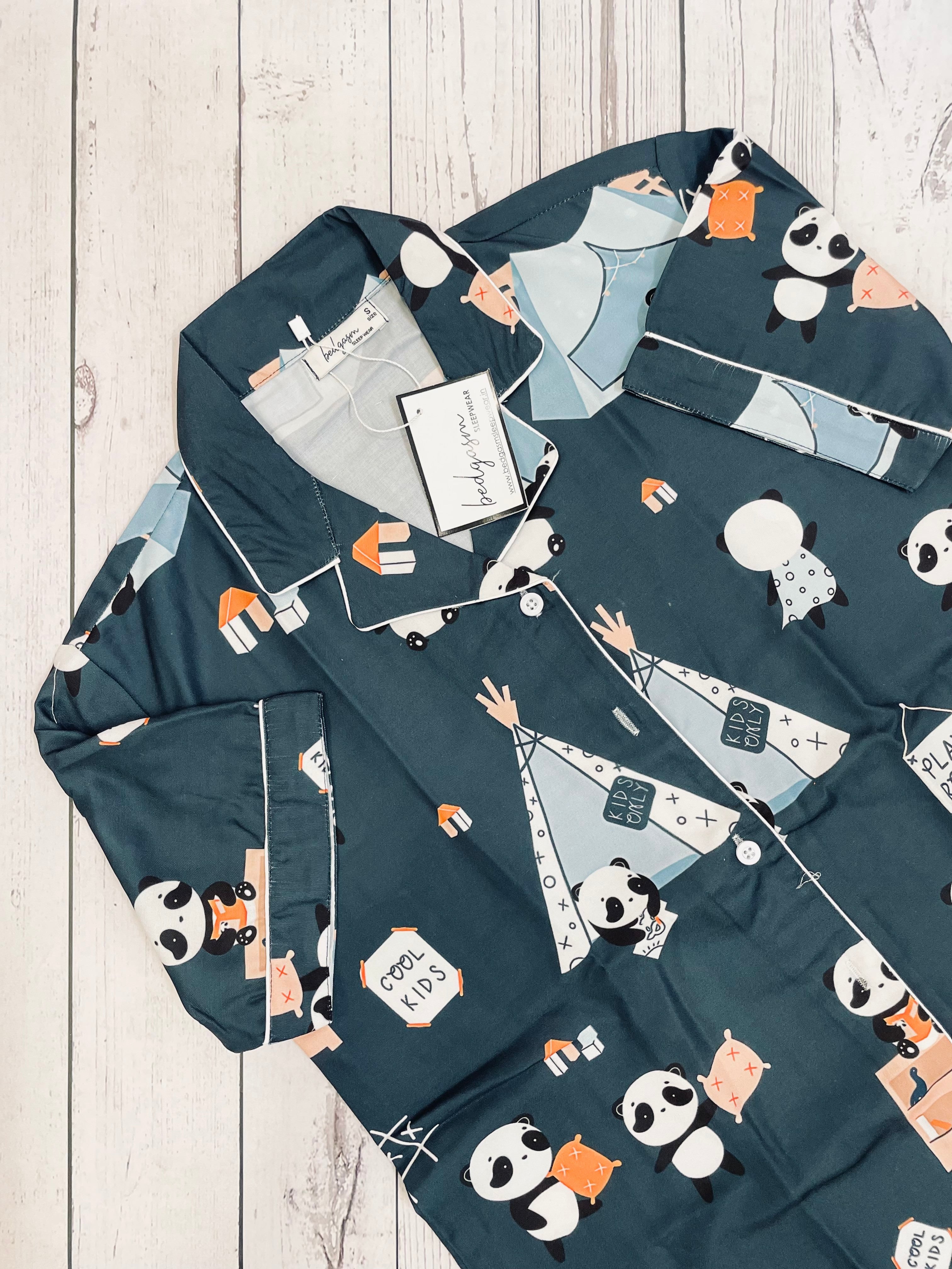 Panda went Camping Nightwear Set