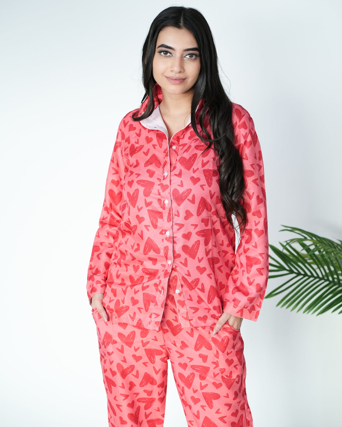 Red Heart Nightwear Set