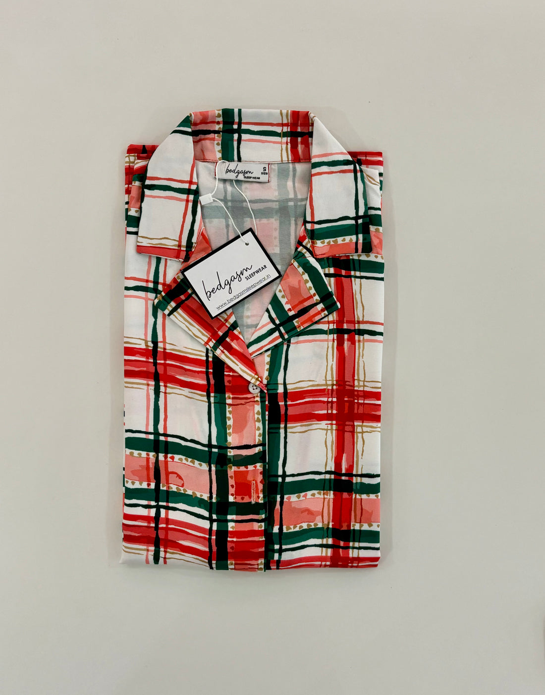 Cozy Plaid Dreams Women Nightwear Set