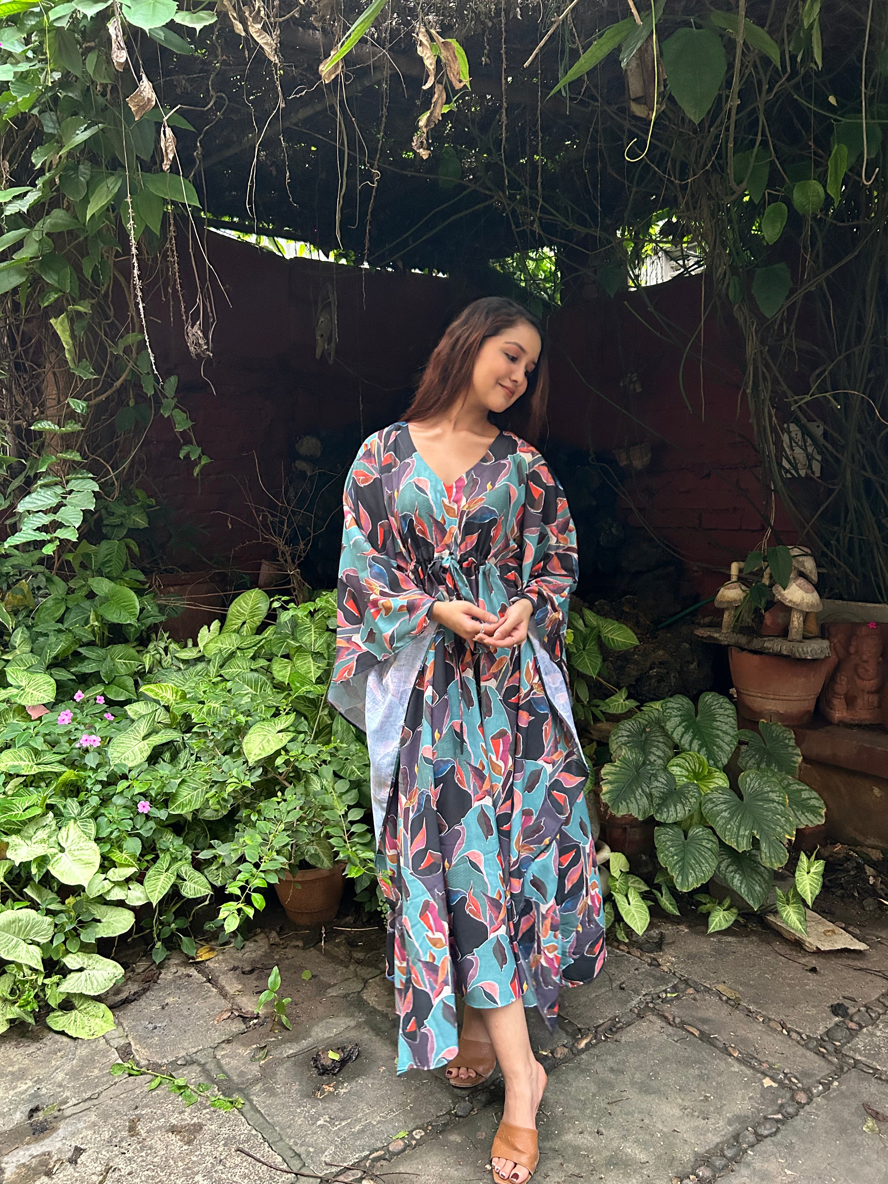 Bluebell kaftan gown