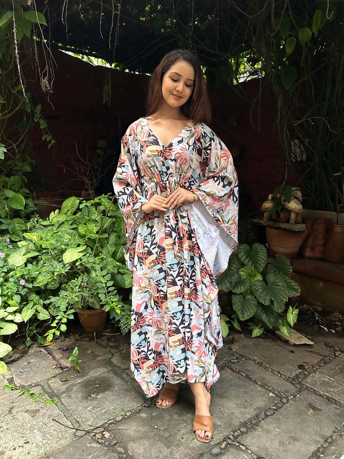 Poppy kaftan gown