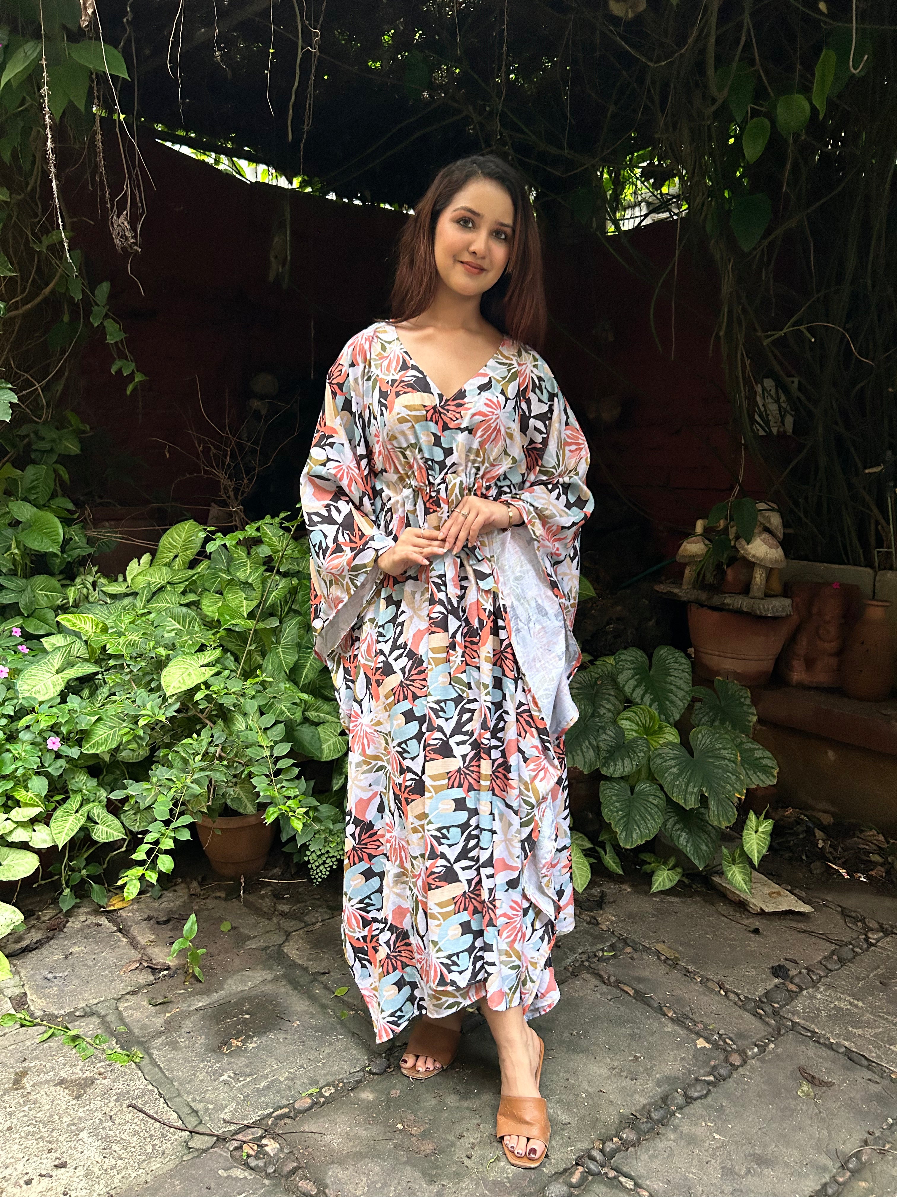 Poppy kaftan gown