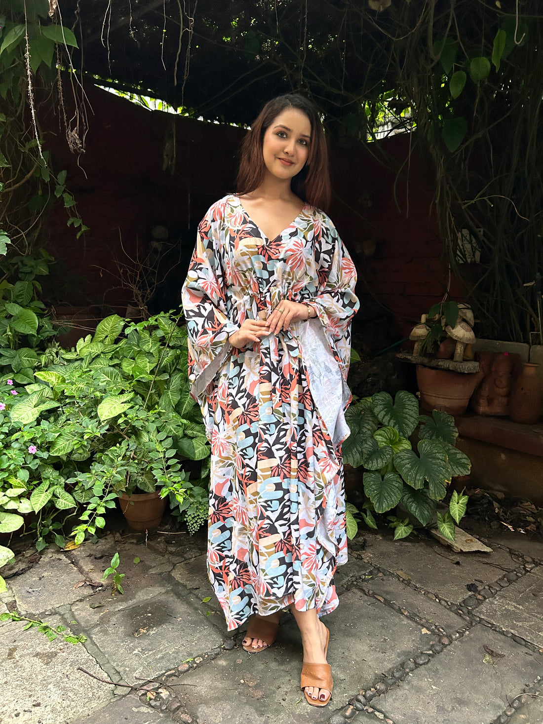 Poppy kaftan gown