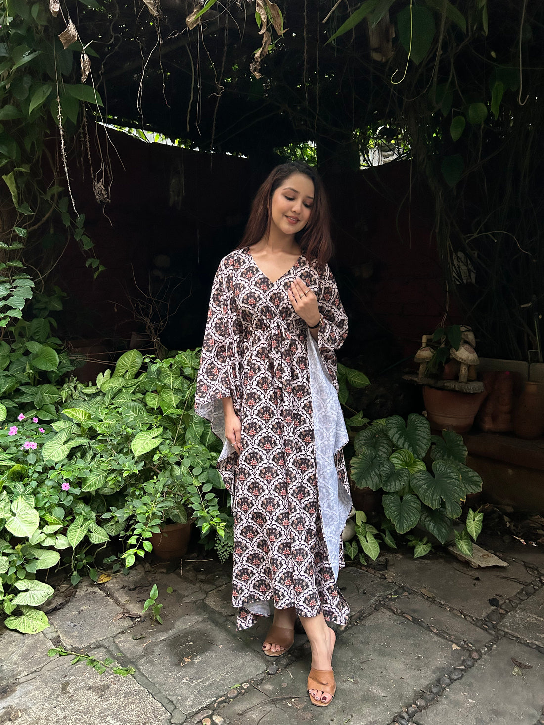 Anemone kaftan gown