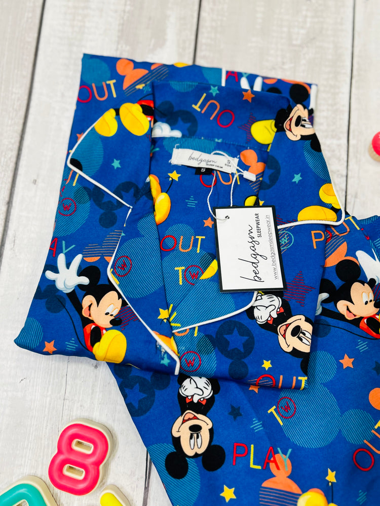 Load image into Gallery viewer, Mickey’s Play-area Kids Nightwear Set

