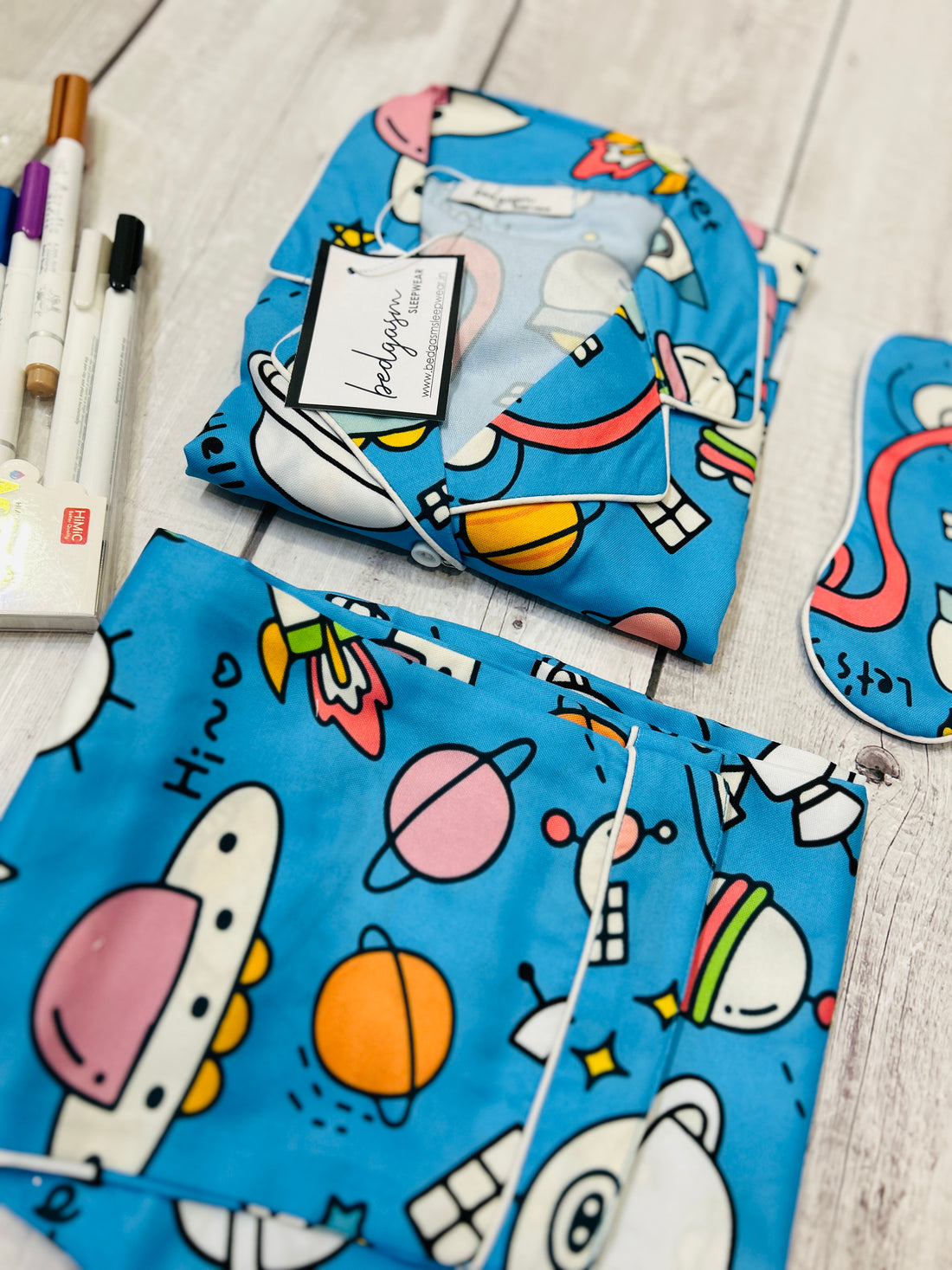 Rocket and Spaceship Kids Colour in Set