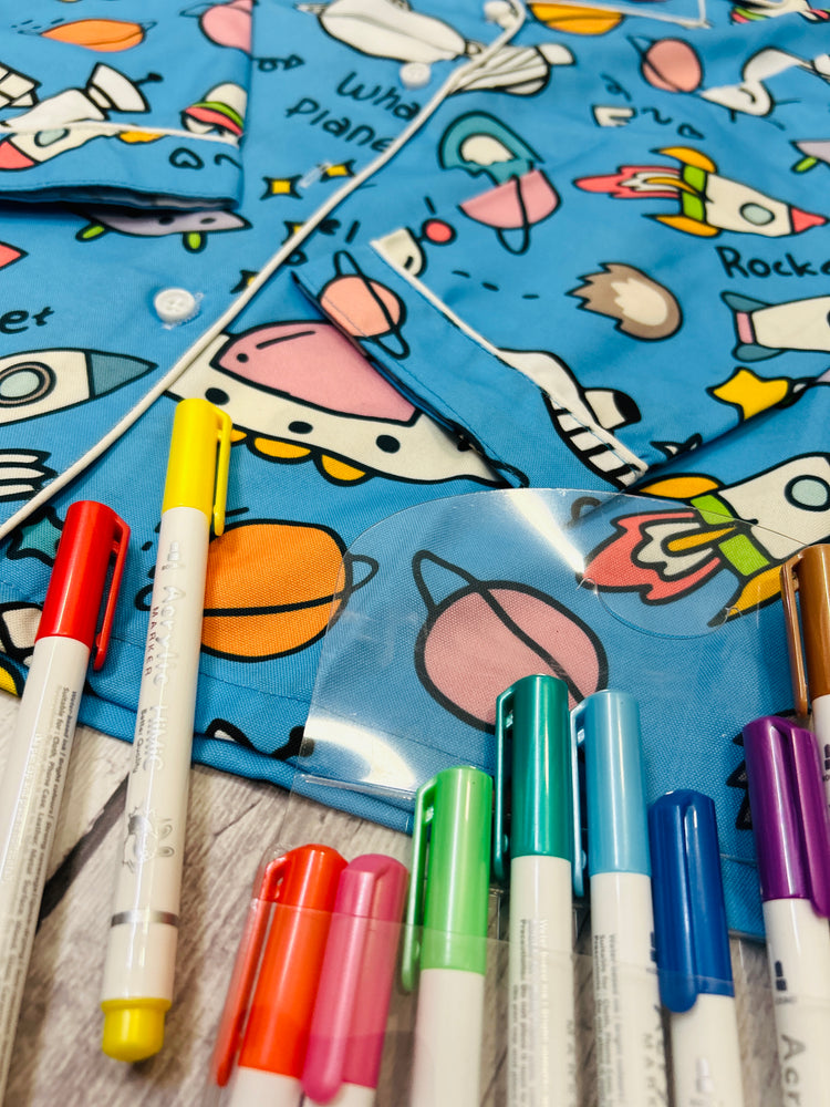 Load image into Gallery viewer, Rocket and Spaceship Kids Colour in Set
