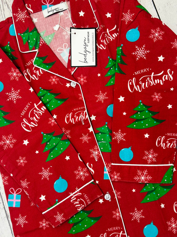 Load image into Gallery viewer, Merry Christmas Kids Nightwear Set
