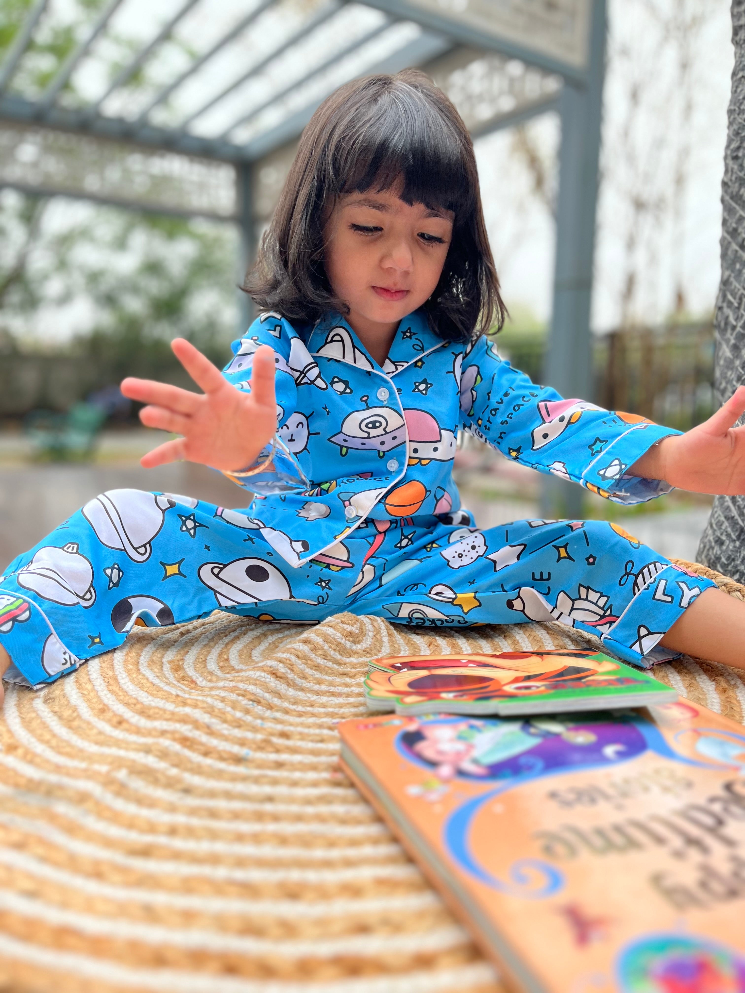 Rocket and Spaceship Kids Colour in Set