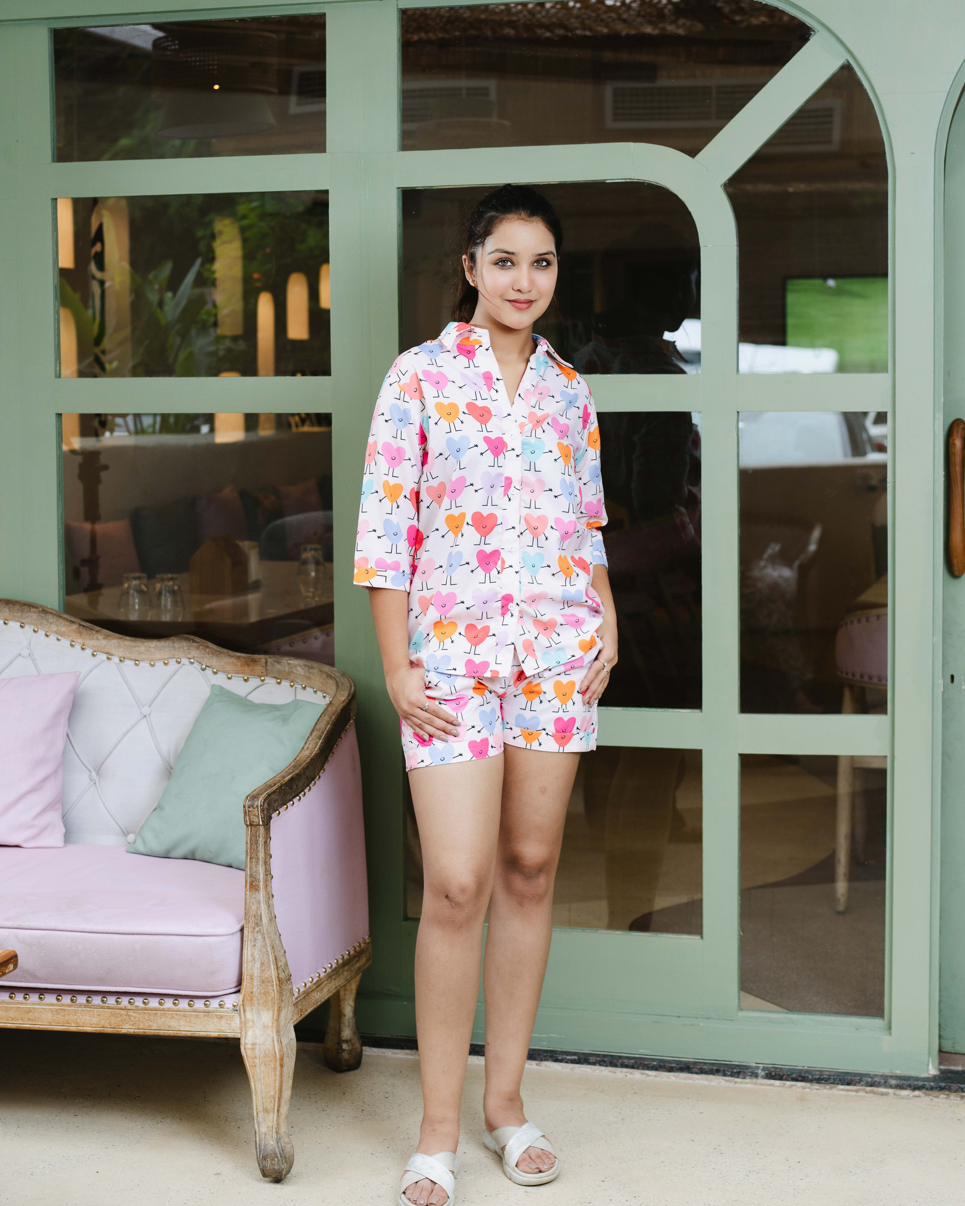 Happy Hearts Nightwear Set