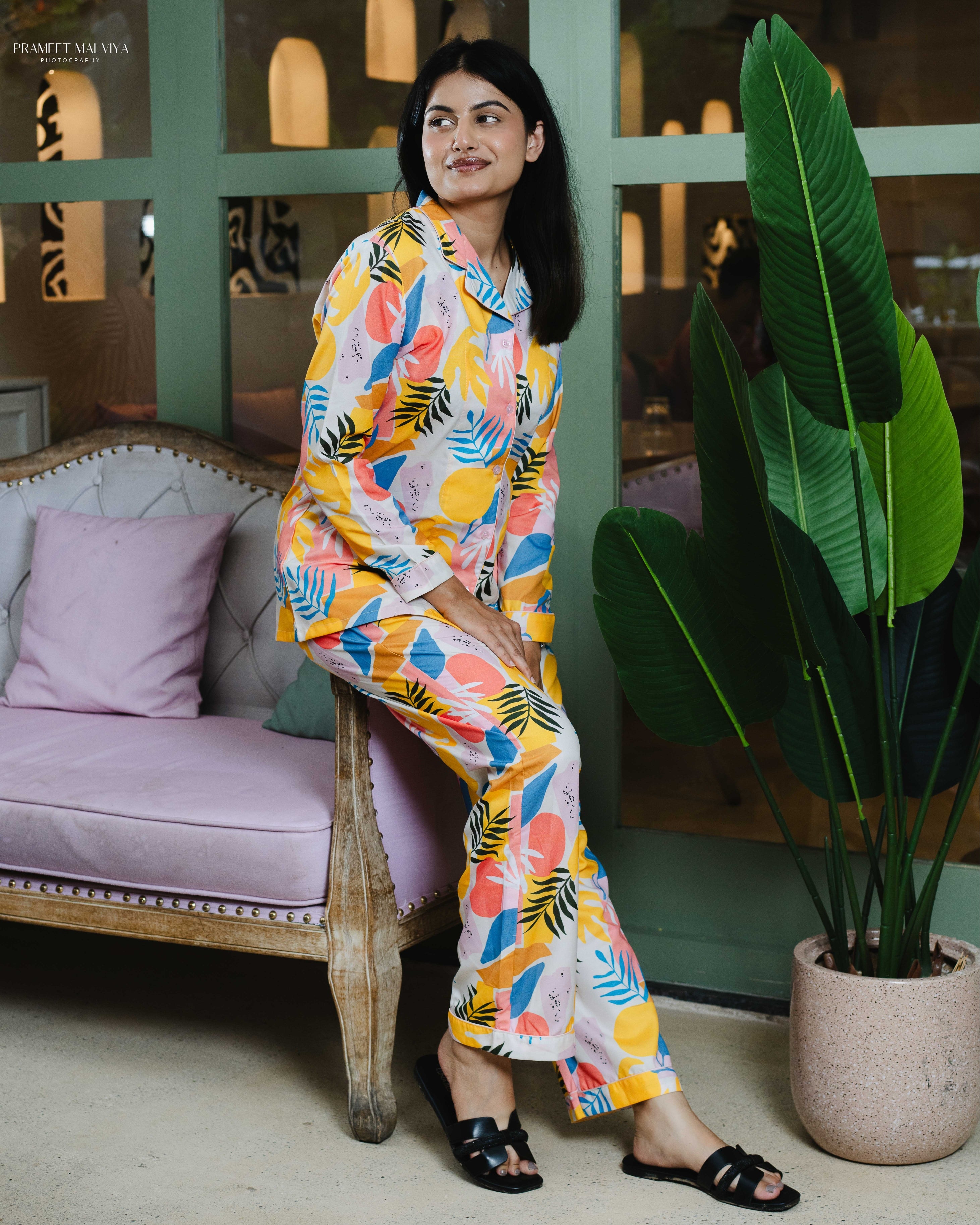 Yellow Meadow Nightwear Set