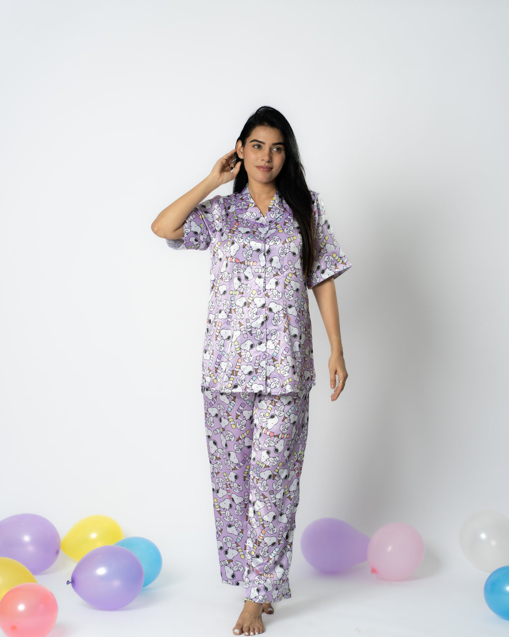 Snoopy Satin Nightwear Set