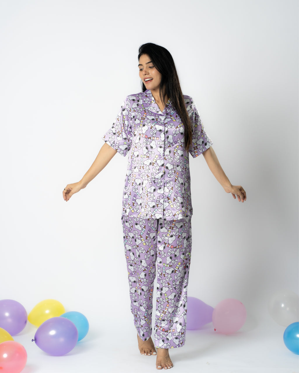 Snoopy Satin Nightwear Set