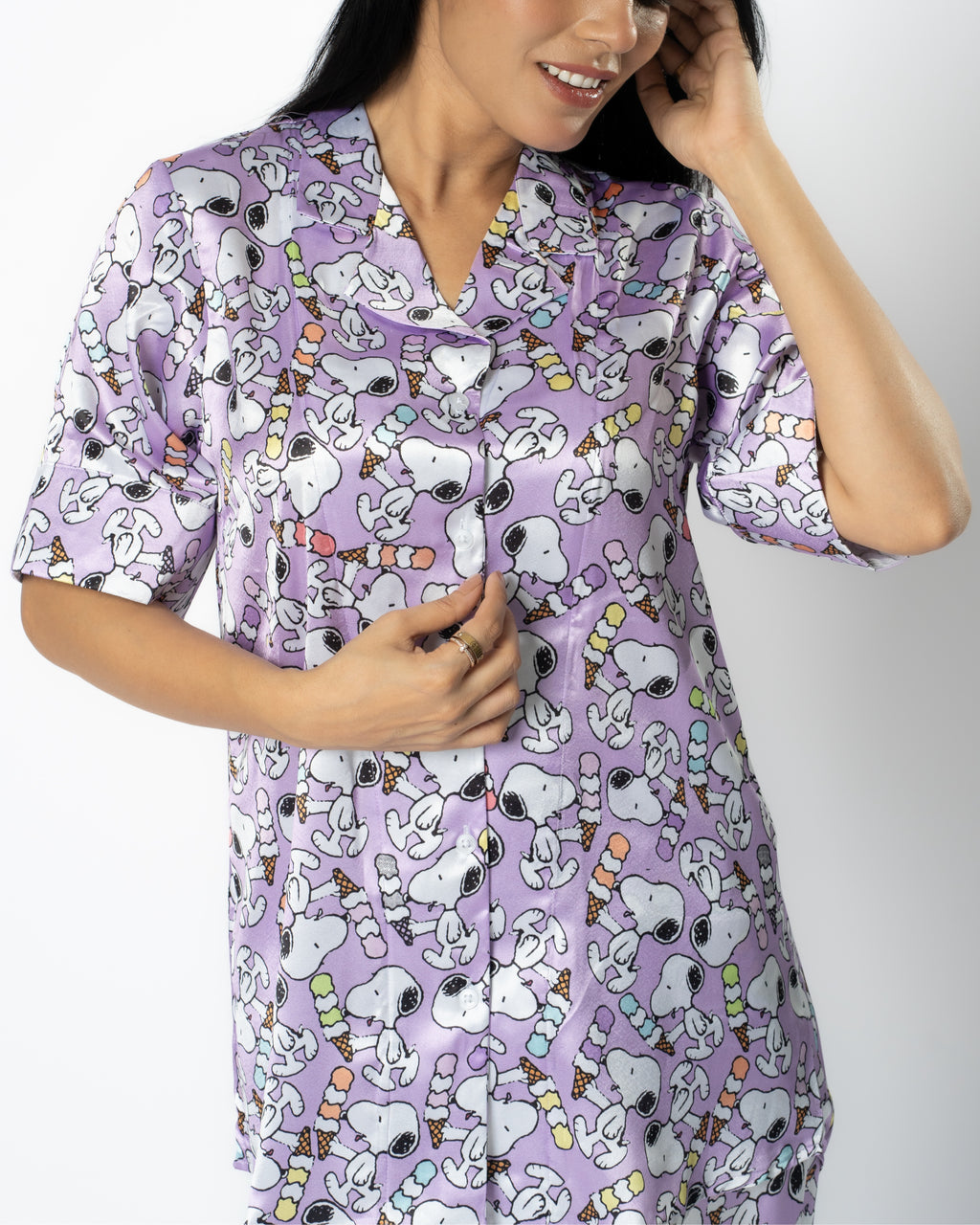 Snoopy Satin Nightwear Set