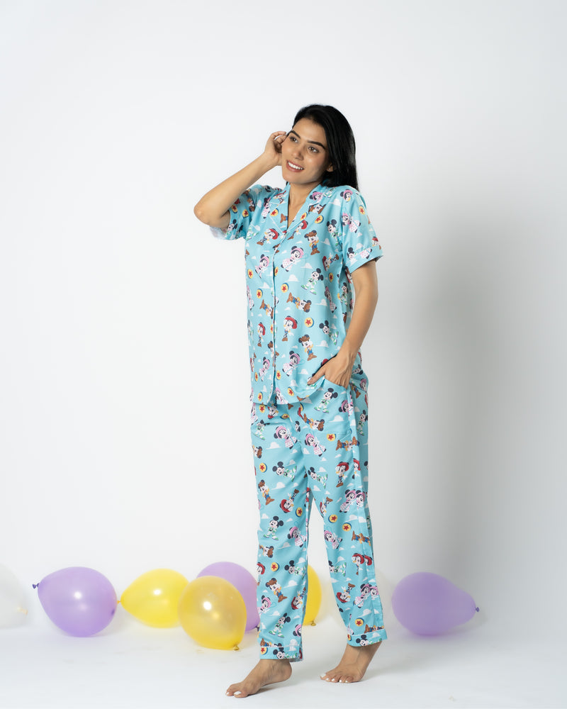 Load image into Gallery viewer, Toon Time Dreams Nightwear Set
