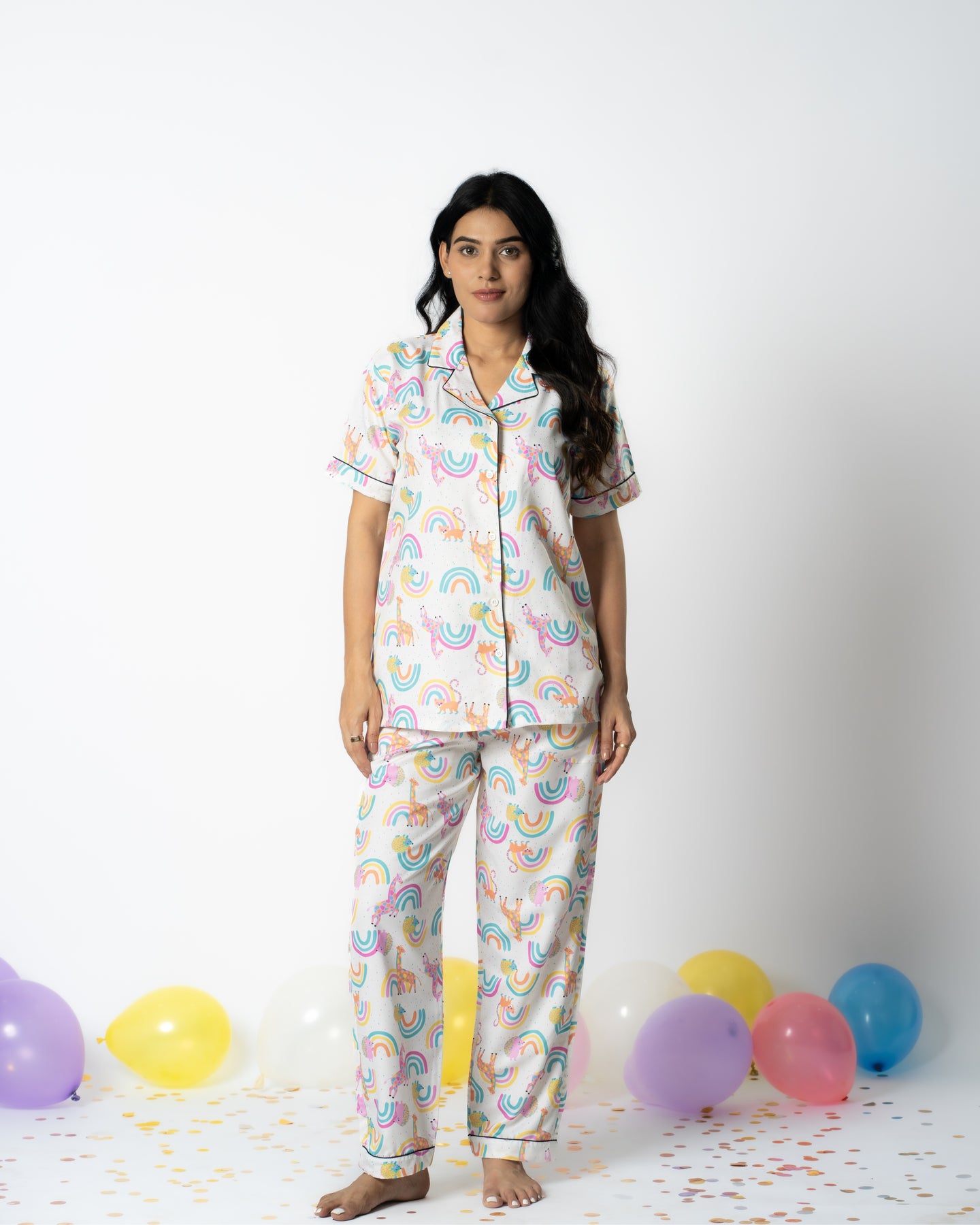 Rainbow Frolic Pajama set Nightwear Set
