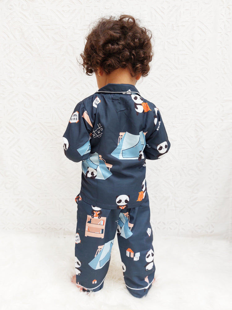 Load image into Gallery viewer, Panda went Camping Kids Nightwear Set
