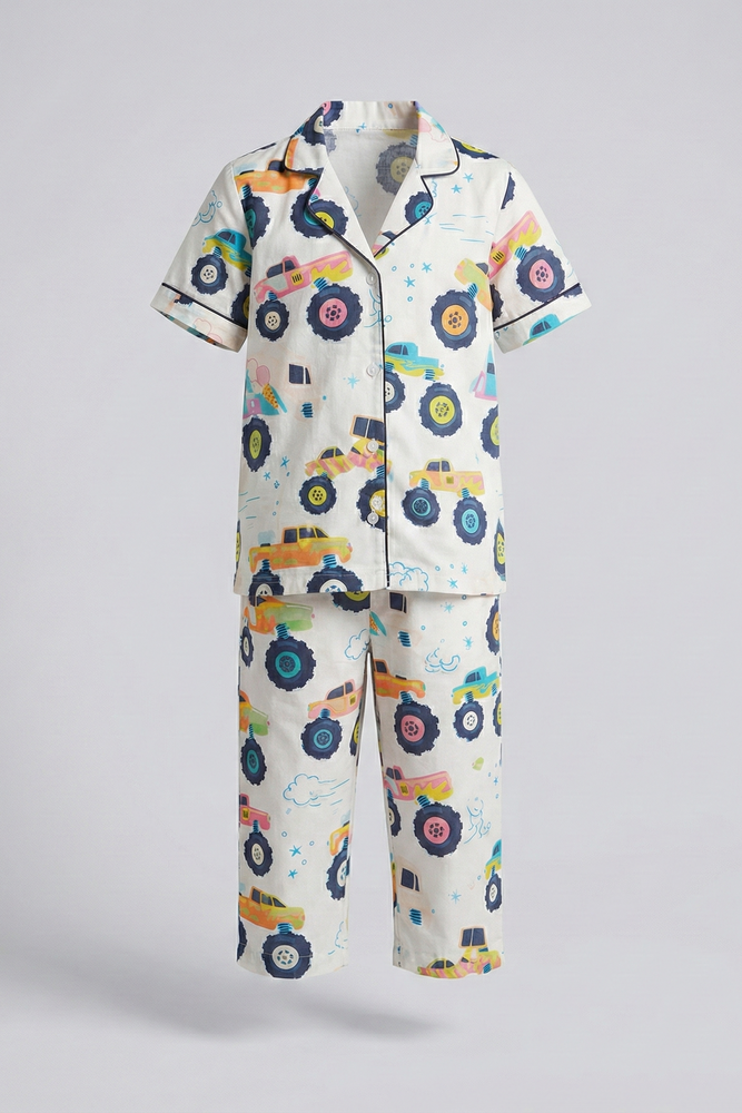 Load image into Gallery viewer, Retro Racer Kid's Nightwear Set
