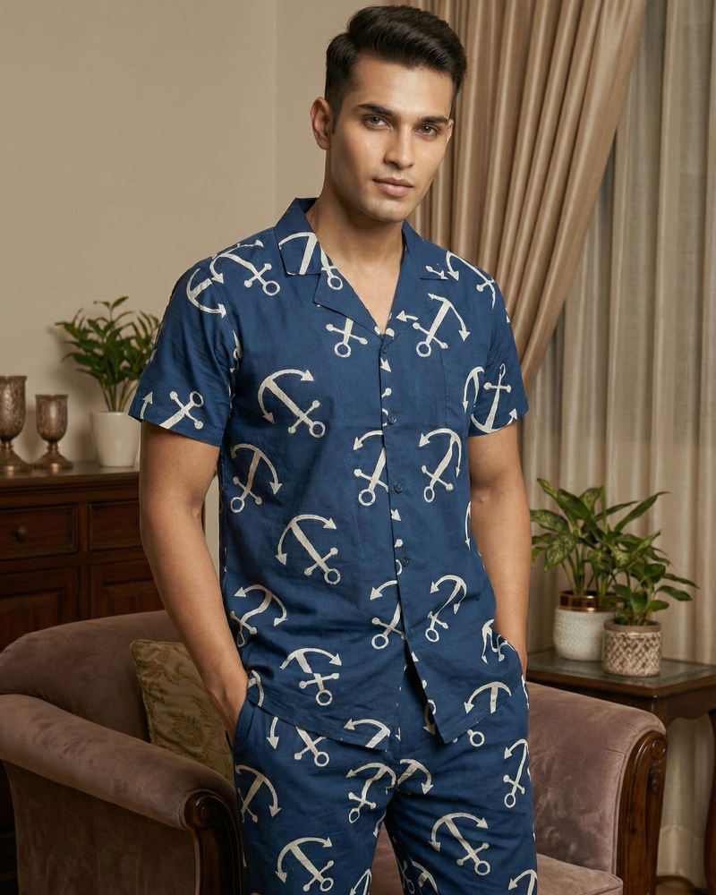 Load image into Gallery viewer, The Commodore Men's Nightwear Set
