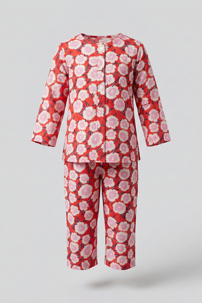Load image into Gallery viewer, Wild Poppy Kid's Nightwear Set
