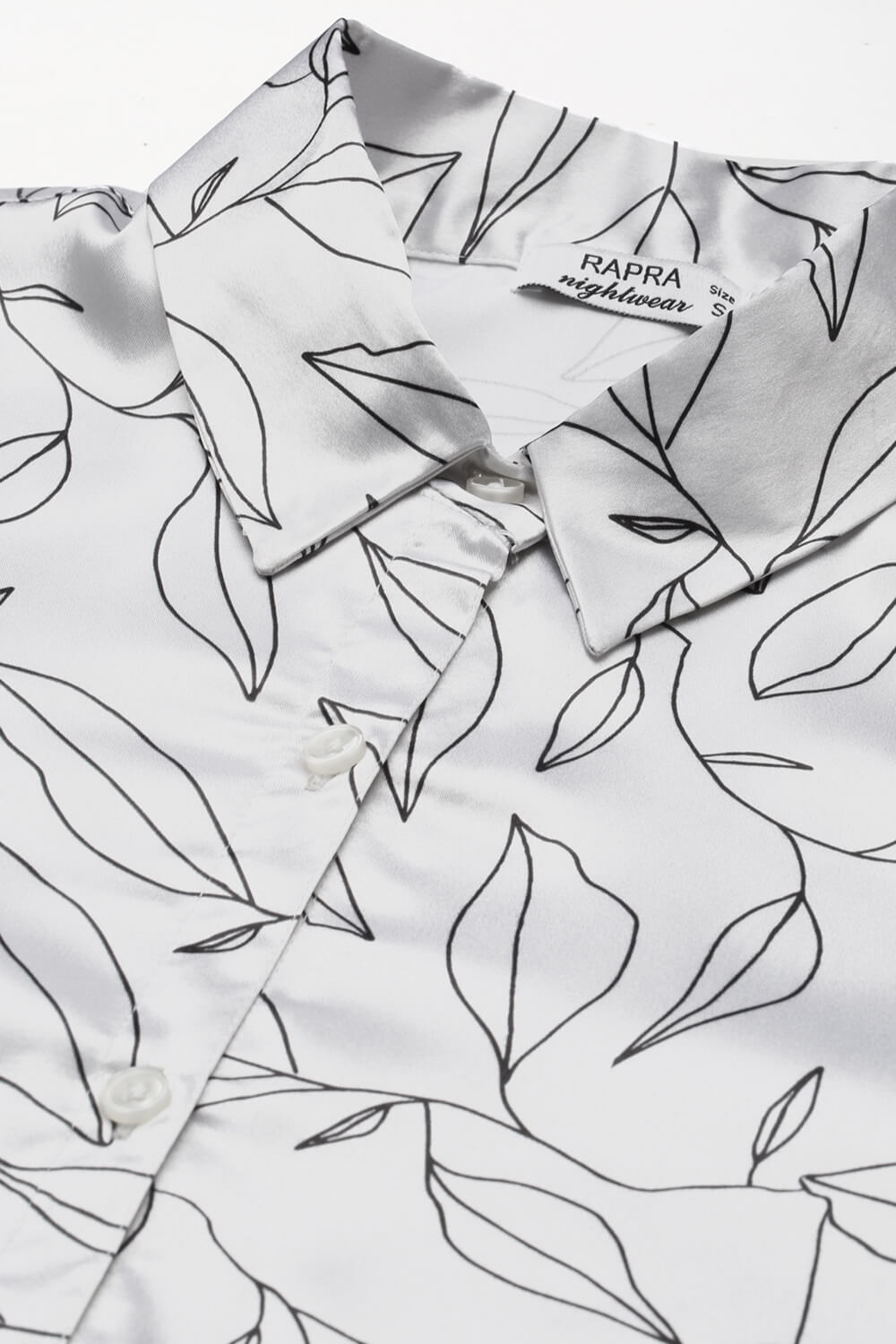 LEAVES MONOCHROME NIGHTWEAR SET