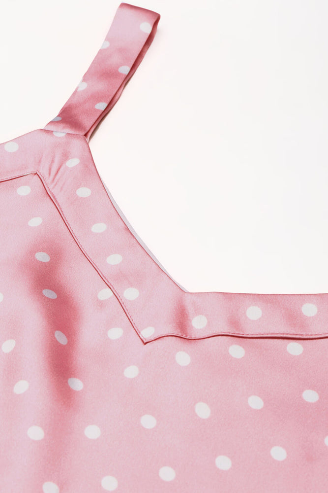 Load image into Gallery viewer, POLKA PINK NIGHTWEAR SET
